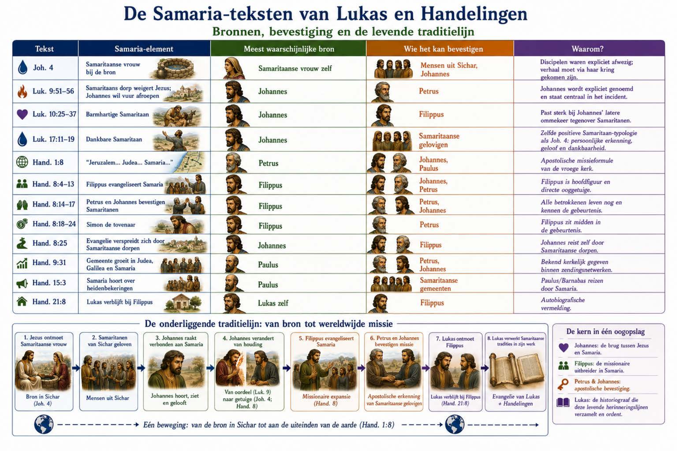 De Samaria-teksten van Lukas en Handelingen