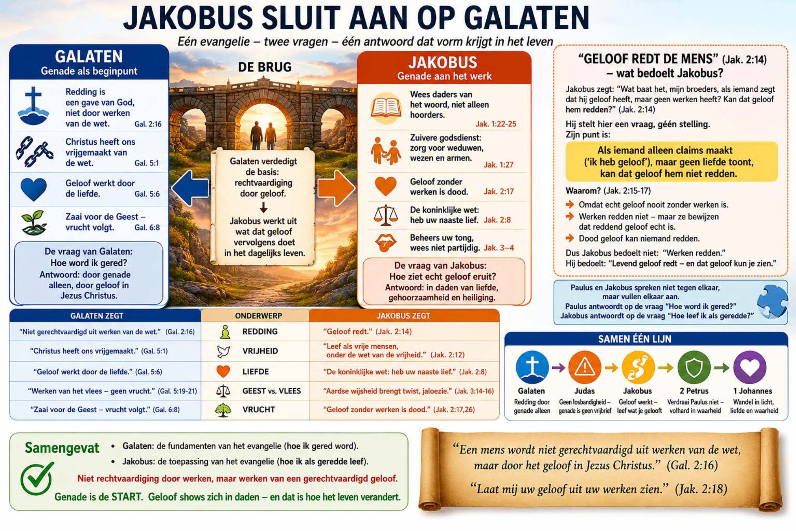 Jakobus sluit aan op Galaten