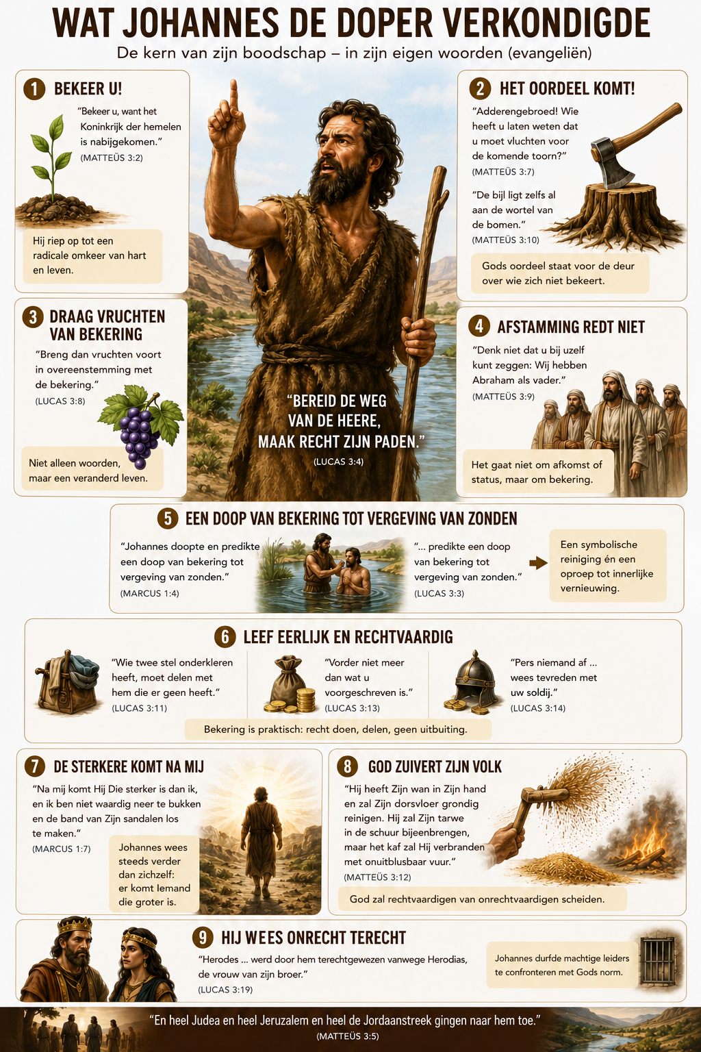 Wat Johannes de Doper Verkondigde